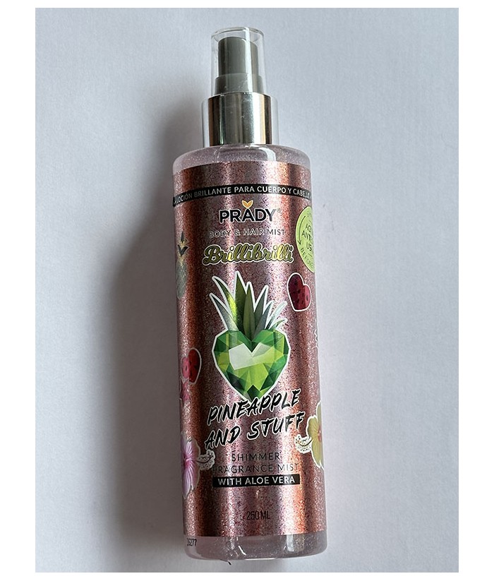Body spray and hair pineapple and stuff