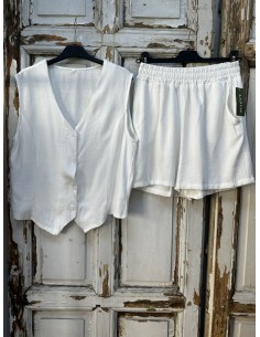 Conjunto 2 piezas lino