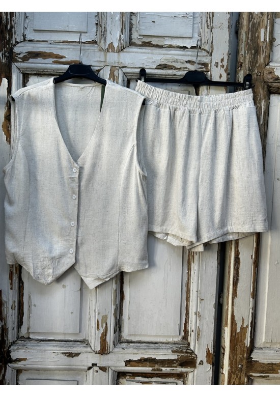 Conjunto 2 piezas lino