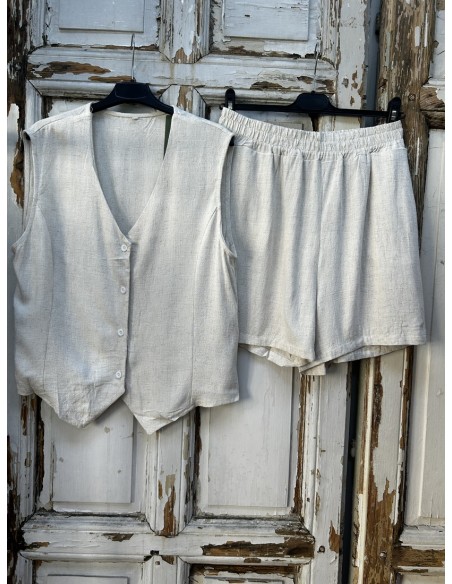 Conjunto 2 piezas lino