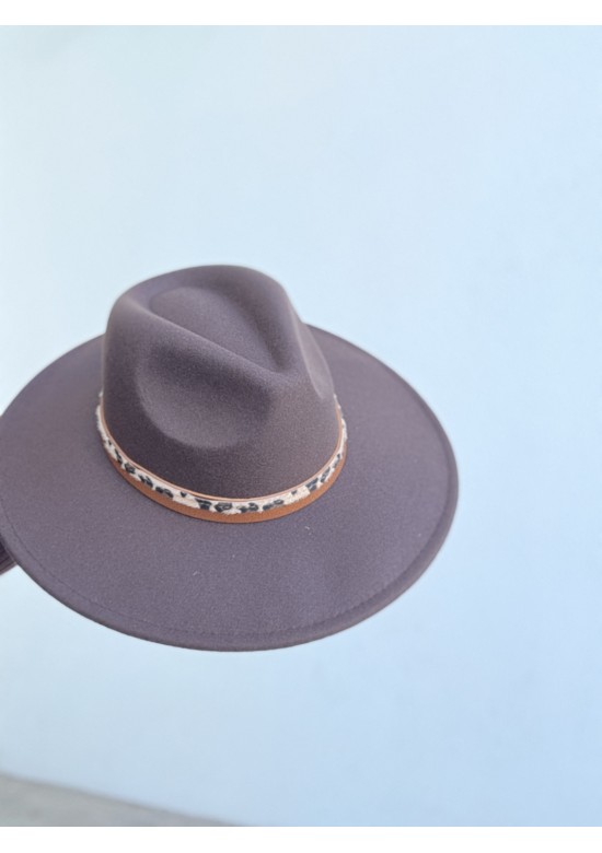Sombrero Leopardo Marrón