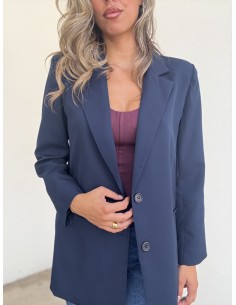 Blazer Over Azul Marino