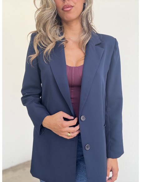 Blazer Over Azul Marino