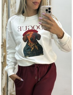 Sudadera Dogue blanco