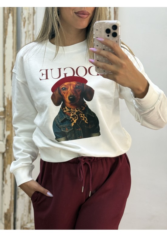 Sudadera Dogue blanco