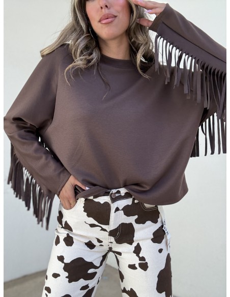 Sudadera Flecos