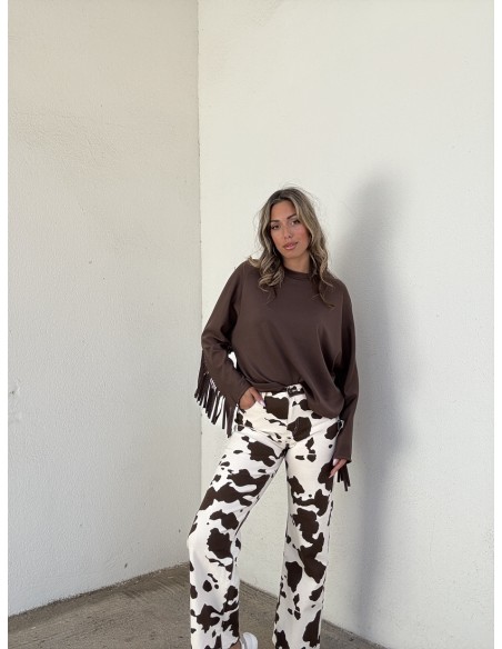 Sudadera Flecos