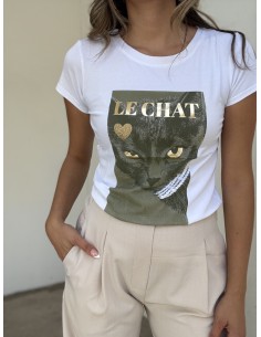 Camiseta Cat Verde