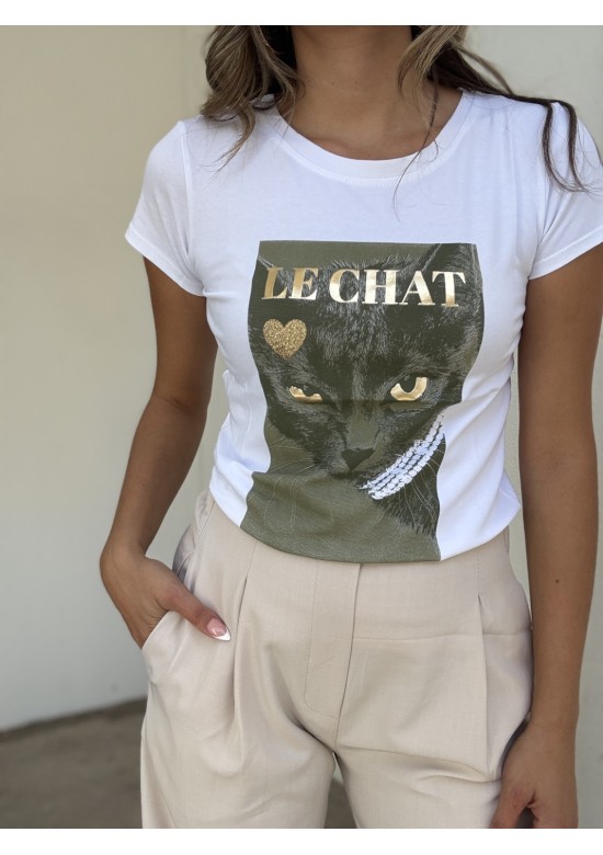 Camiseta Cat Verde