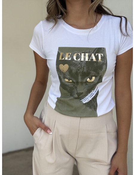 Camiseta Cat Verde