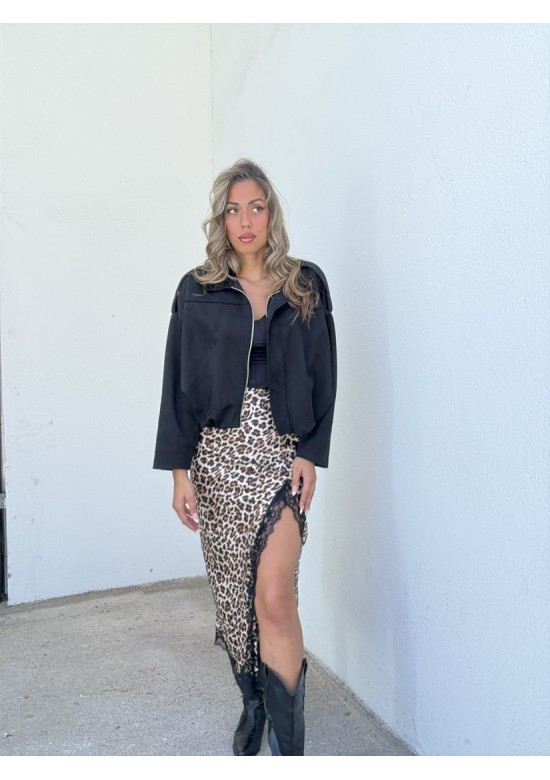 Falda Betty Leopardo