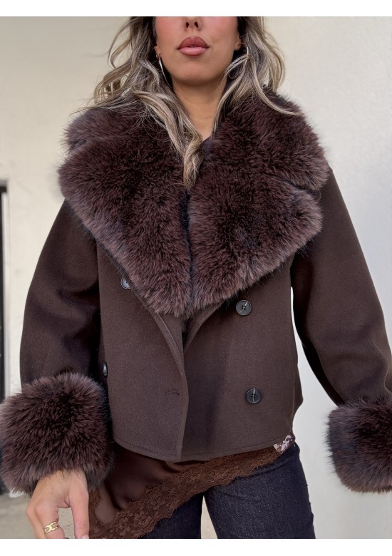 Abrigo Marrón Pelo