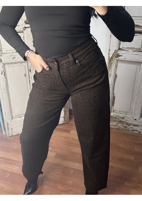 Jeans Ballon Leopardo