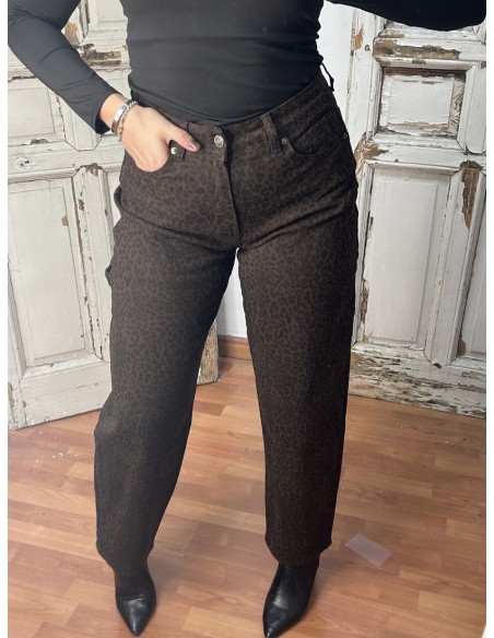 Jeans Ballon Leopardo