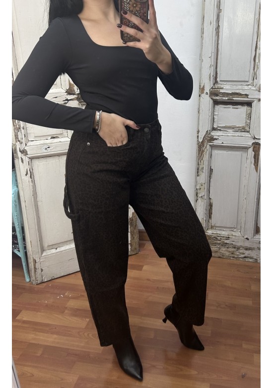 Jeans Ballon Leopardo