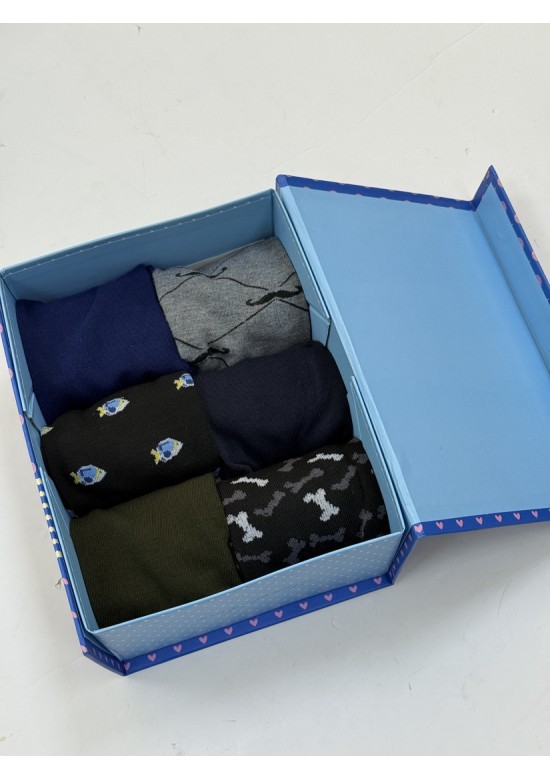 Caja 6 Calcetines Hombre