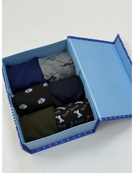 Caja 6 Calcetines Hombre