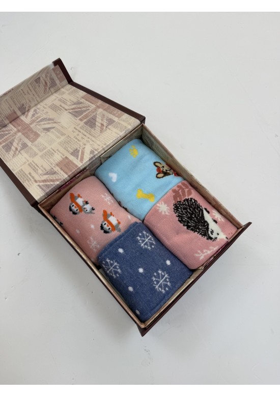 Caja 4 Calcetines Mujer