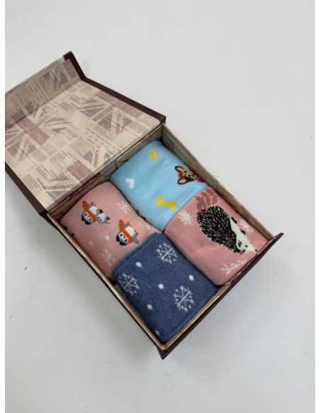 Caja 4 Calcetines Mujer