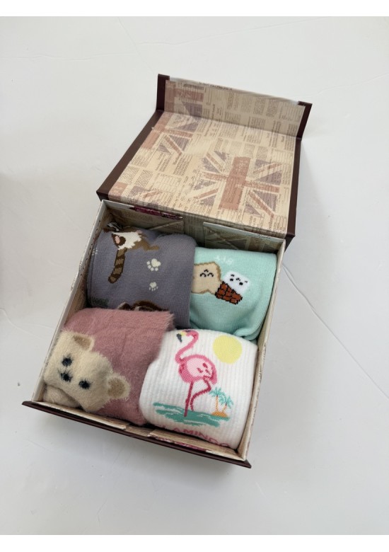 Caja 4 Calcetines Mujer