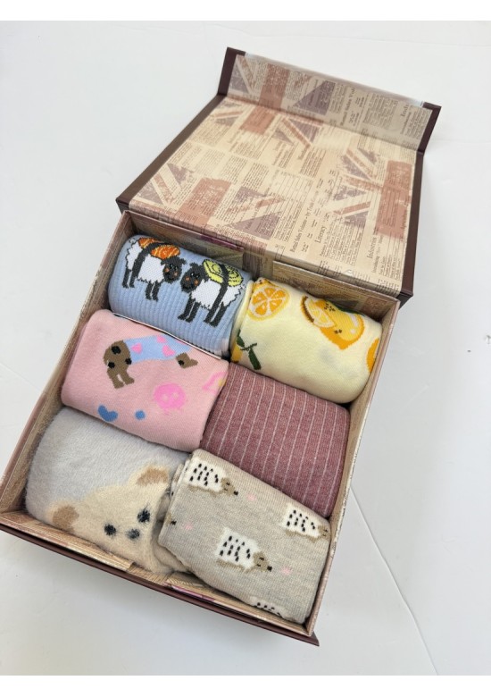 Caja 6 Calcetines Mujer