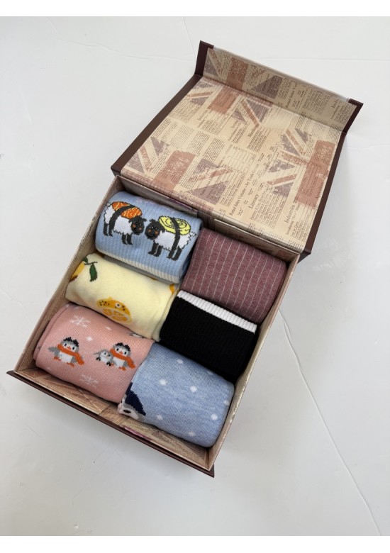 Caja 6 Calcetines Mujer