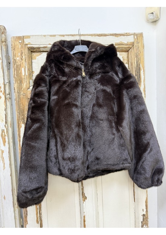 Abrigo pelito marrón