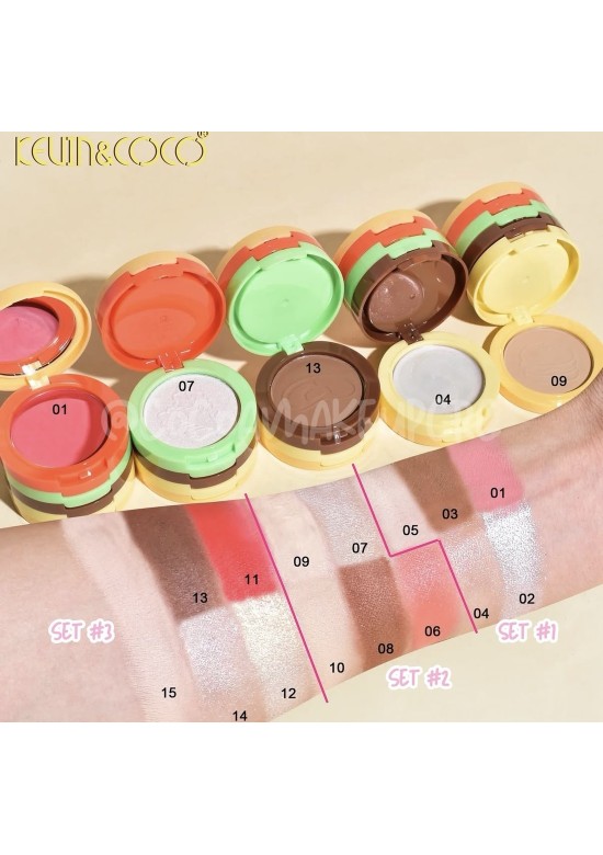 Set Maquillaje 5 en 1 Hamburguesa