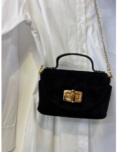 bolso de piel negro