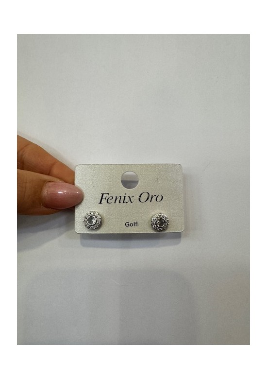 pendientes plateados