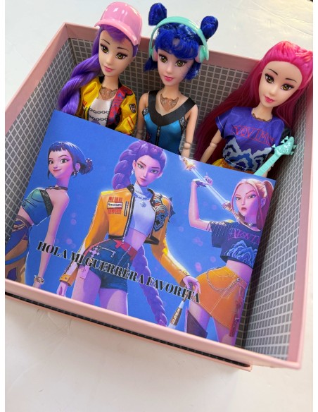 caja 3 muñecas k-pop