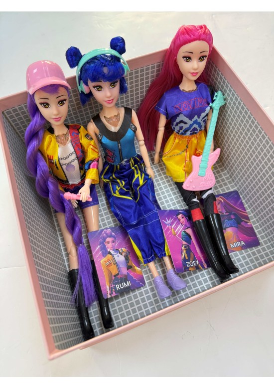 caja 3 muñecas k-pop