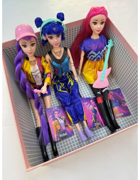caja 3 muñecas k-pop