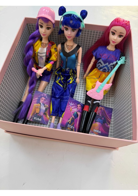 caja 3 muñecas k-pop