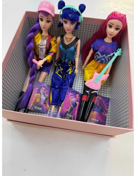 caja 3 muñecas k-pop